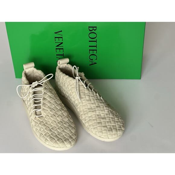 Bottega Veneta Tech Knit Stretch Sea Salt Sneakers 8 US (41) 651306 NIB $1300 main image 4